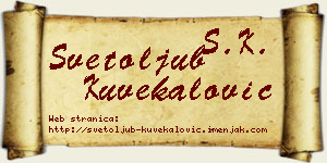 Svetoljub Kuvekalović vizit kartica